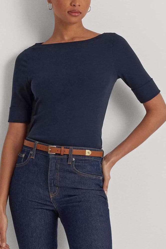 ΜΠΛΟΥΖΑ RALPH LAUREN 3/4 NAVY POLO RALPH LAUREN