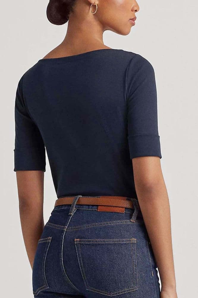 ΜΠΛΟΥΖΑ RALPH LAUREN 3/4 NAVY POLO RALPH LAUREN