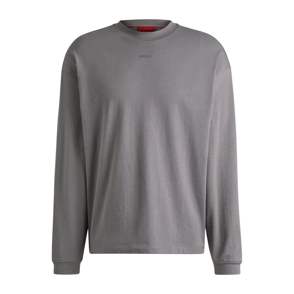 LONG SLEEVE HUGO DAPOSO SWEATER GREY HUGO BOSS
