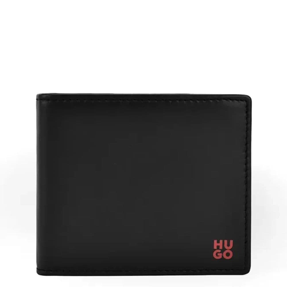 ΠΟΡΤΟΦΟΛΙ HUGO LEATHER TIBBY BLACK HUGO BOSS