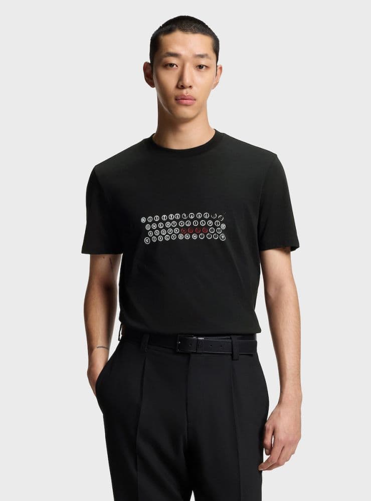 Men's T-Shirts Hugo Boss Black