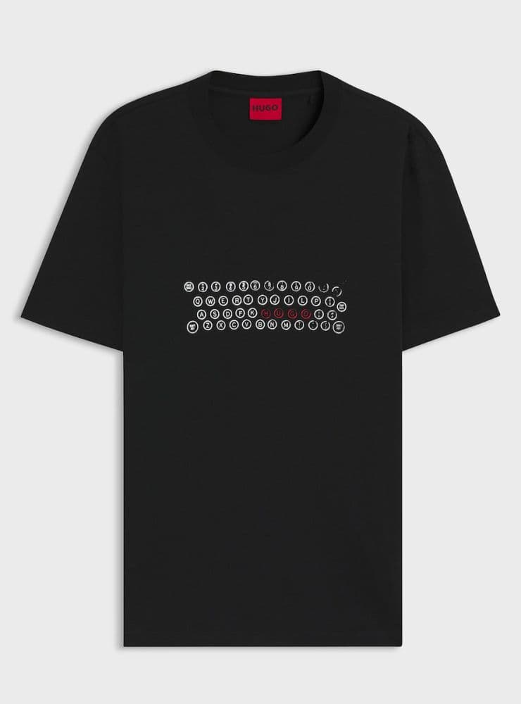 Men's T-Shirts Hugo Boss Black