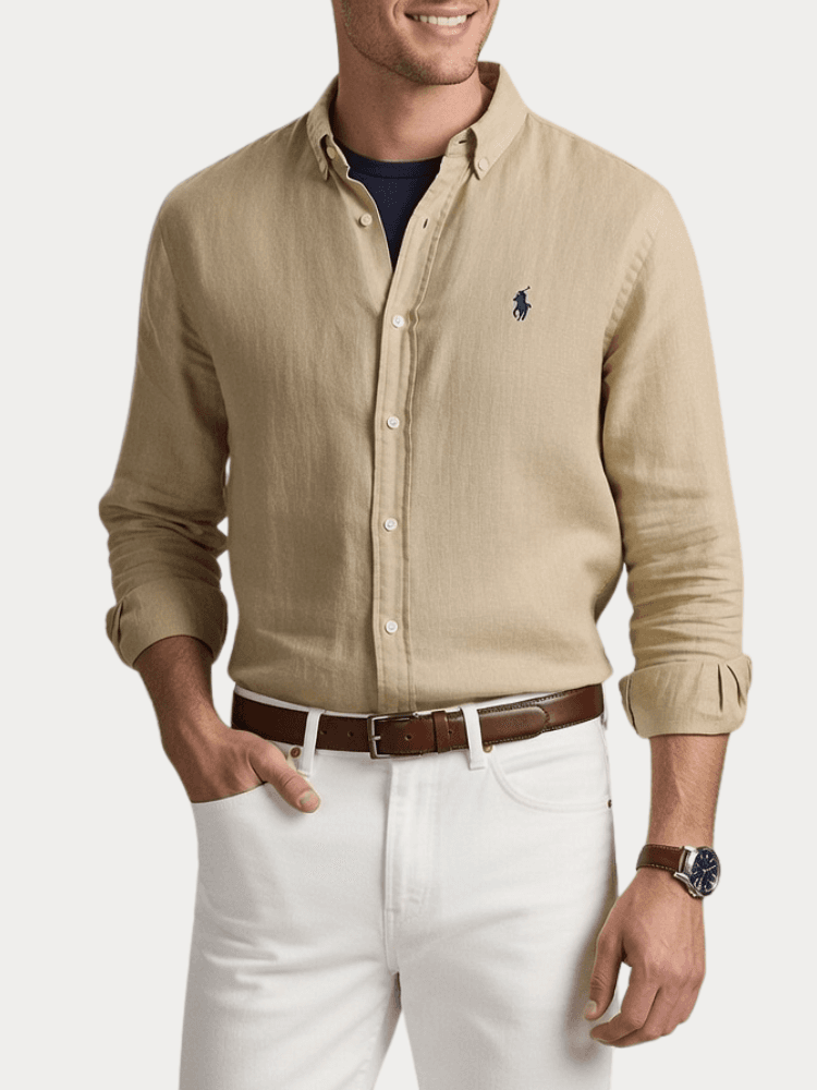 Men's Shirts Polo Ralph Lauren Beige