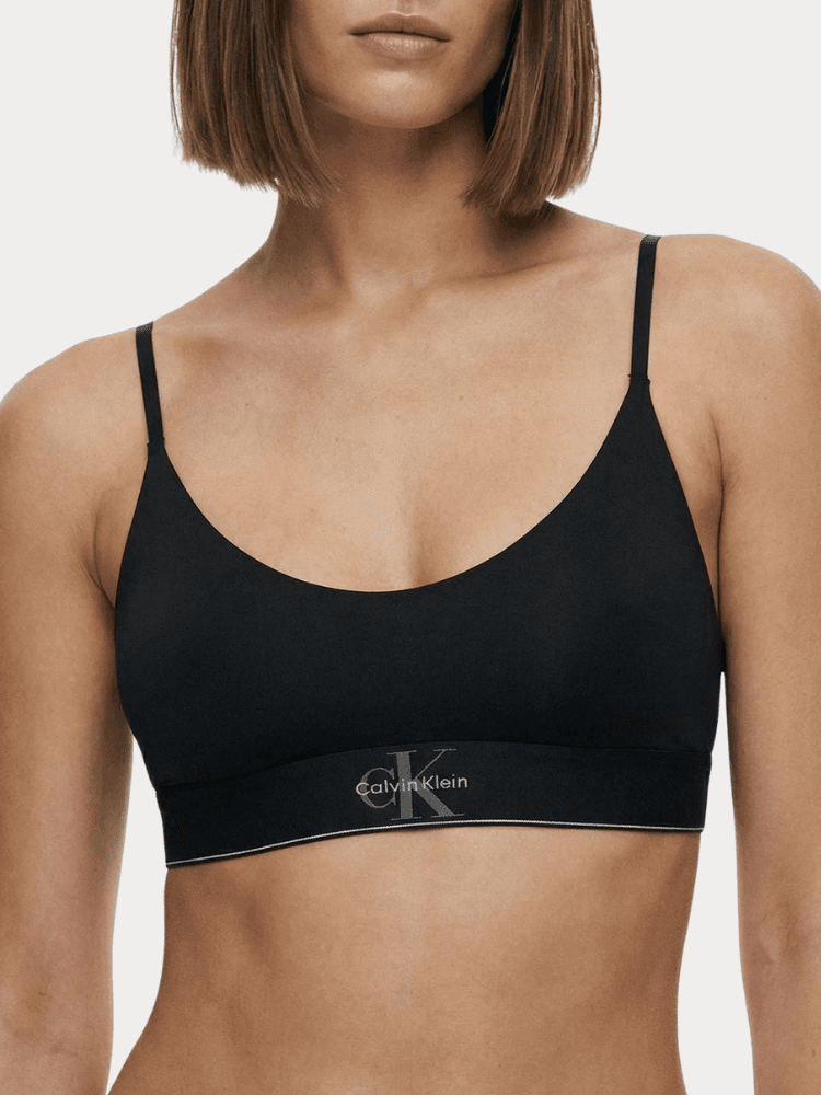 ΜΠΟΥΣΤΑΚΙ CALVIN KLEIN UNLINED BRALETTE BLACK CALVIN KLEIN