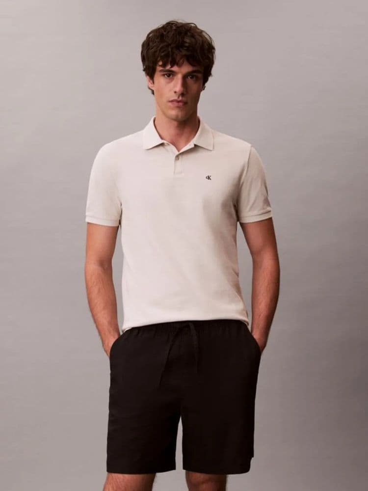 POLO CALVIN KLEIN OATMEAL BEIGE CALVIN KLEIN