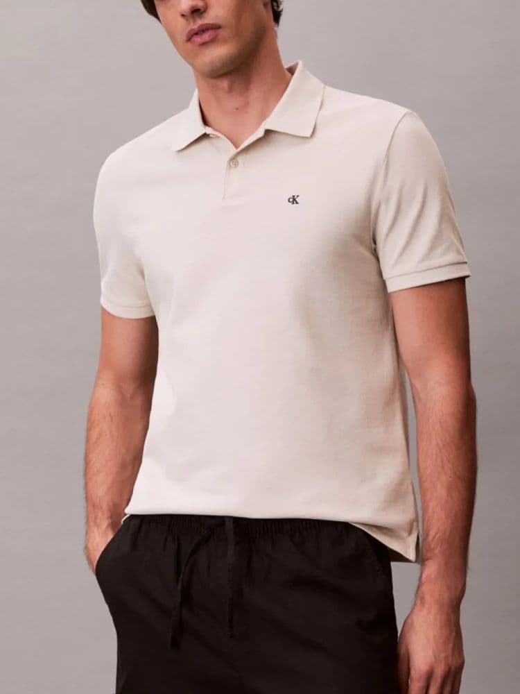 POLO CALVIN KLEIN OATMEAL BEIGE CALVIN KLEIN