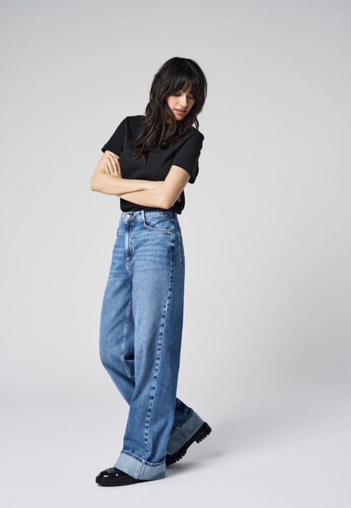 ΤΖΙΝ ONLY HOPE HW WIDE FOLD UP DNM CRO916 MEDIUM BLUE ONLY