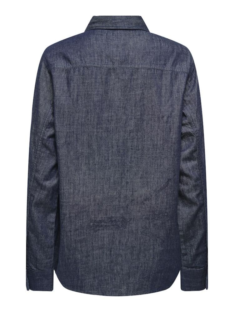 ΠΟΥΚΑΜΙΣΟ ONLY RUBY LS DNM SHIRT AKM DARK BLUE DENIM ONLY