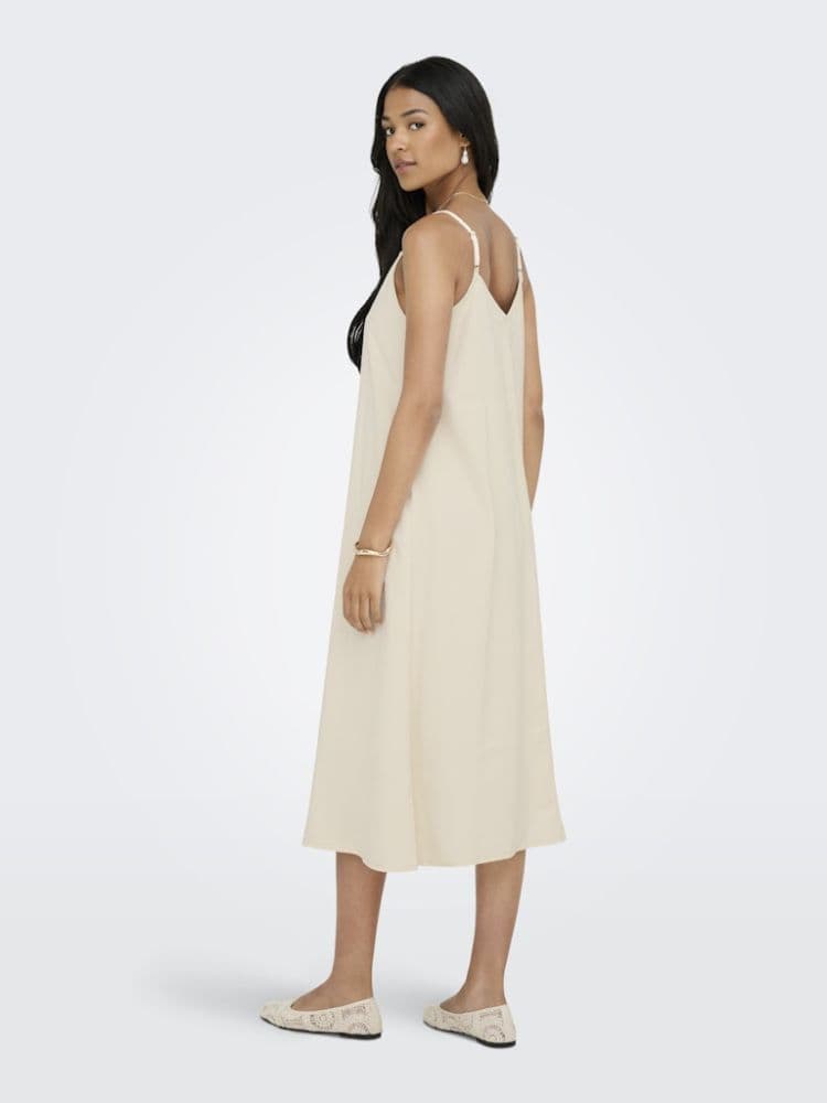 ΦΟΡΕΜΑ ONLY 30 ARIS S/L MIDI DRESS WVN BIRCH ONLY