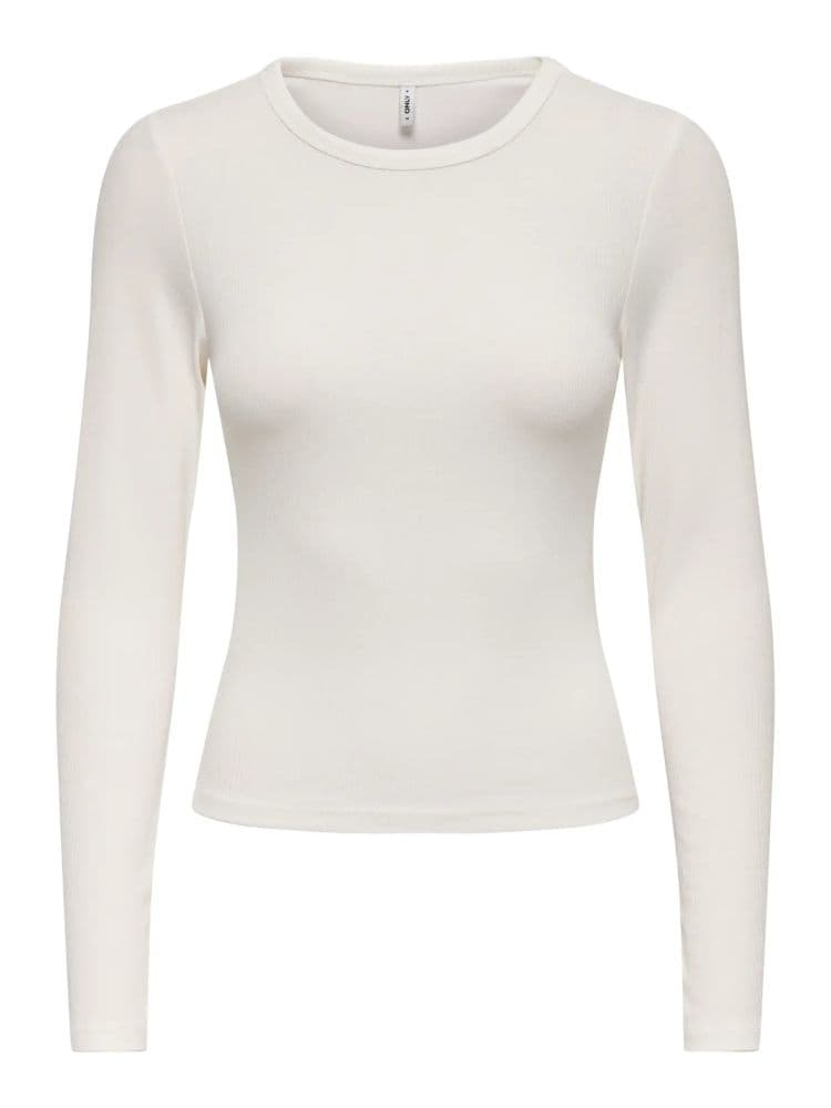 ΜΠΛΟΥΖΑ ONLY NORA L/S O NECK TOP CS JRS CLOUD DANCER ONLY