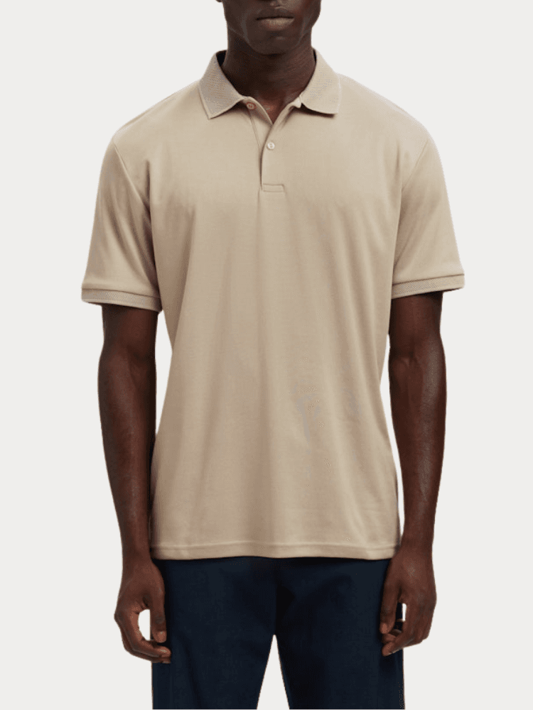 Men's Polo Shirts Selected Beige