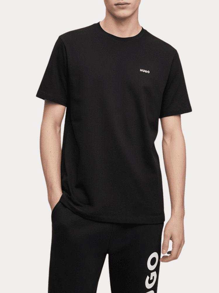 T-SHIRT HUGO DERO222 BLACK HUGO BOSS