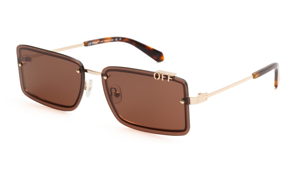 OFF WHITE ΓΥΑΛΙΑ ΗΛΙΟΥ OFF WHITE 13NS 7664 6114 13NS Καφέ