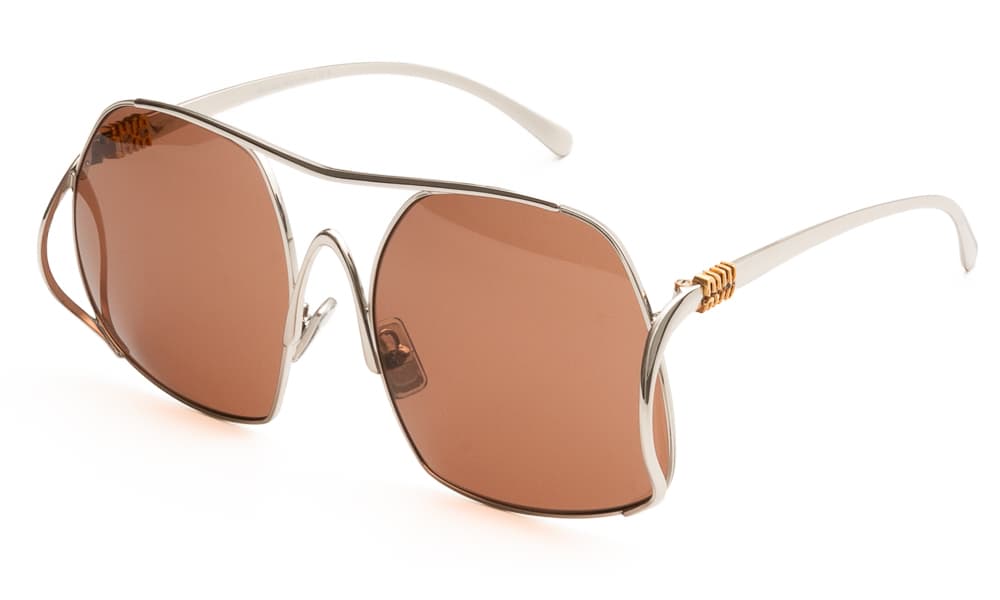 MIU MIU ΓΥΑΛΙΑ ΗΛΙΟΥ MIU MIU A55S 1BC90Q 5718 A55S Ασημί