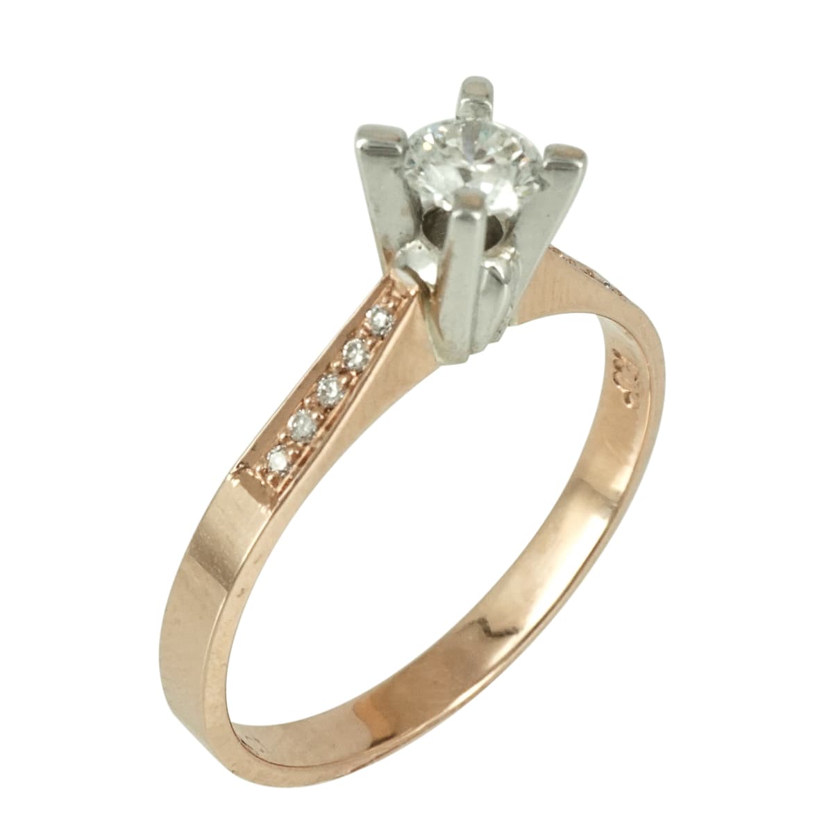 Μονόπετρο Δαχτυλίδι Κ18 με Διαμάντια Brilliant VR084S