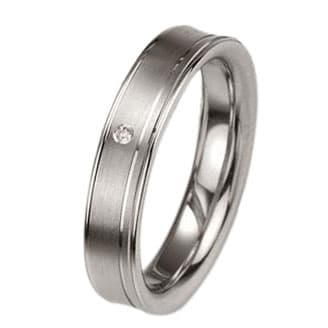 Ασημένια Βέρα Γάμου Breuning με ή χωρίς Πέτρες WRS241 diamonds