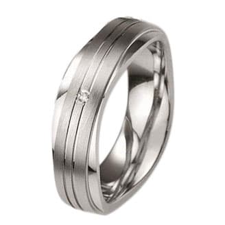 Ασημένια Βέρα Γάμου Breuning με ή χωρίς Πέτρες WRS240 xoris_petra