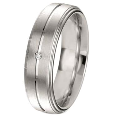 Ασημένια Βέρα Γάμου Breuning με ή χωρίς Πέτρες WRS236 xoris_petra