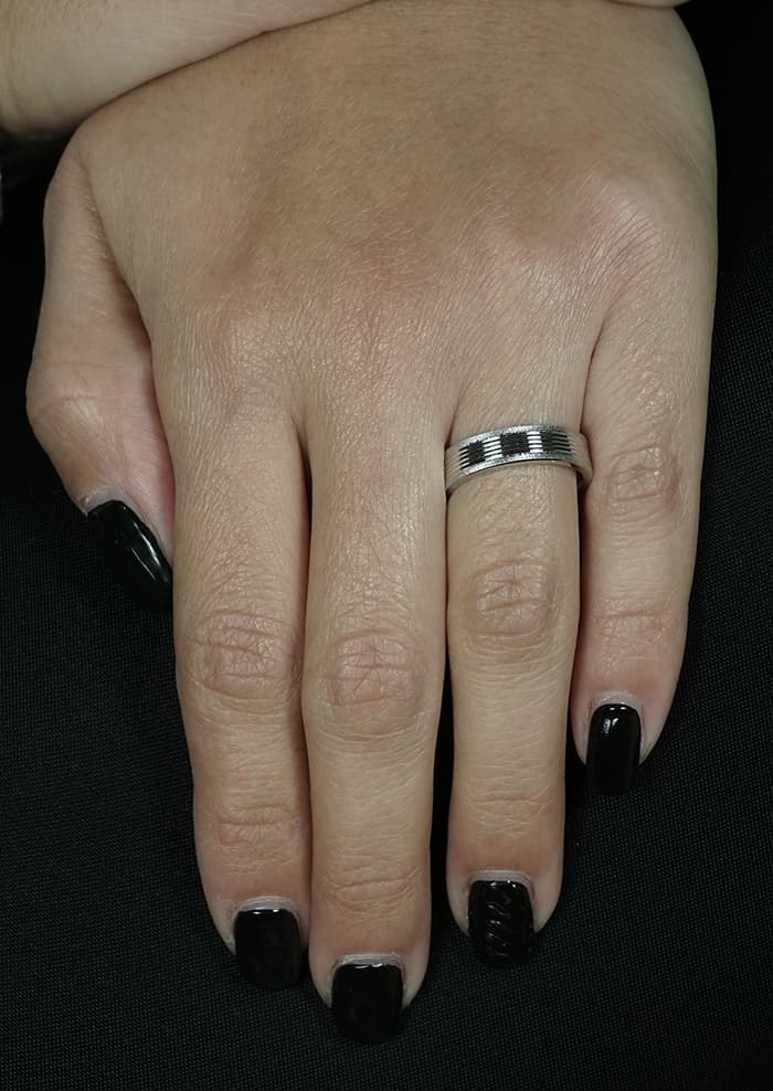 Women's Wedding Bands Gofas Silver