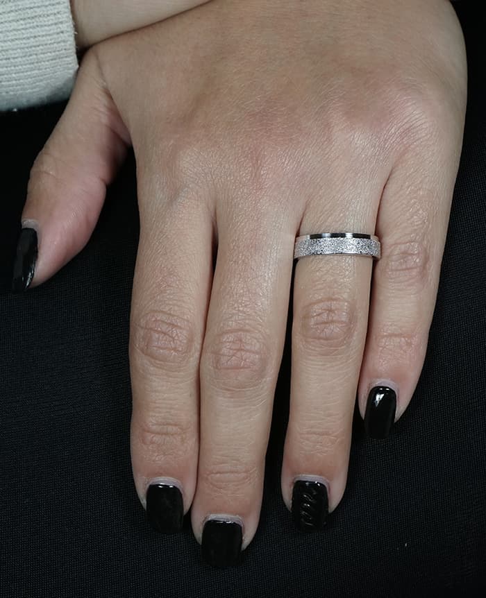 Women's Wedding Bands Gofas Silver