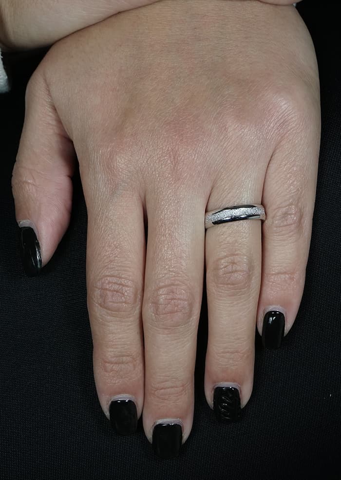 Women's Wedding Bands Gofas Silver