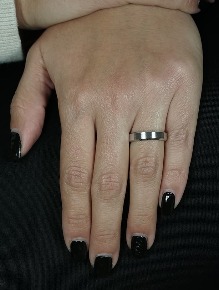 Women's Wedding Bands Gofas Silver