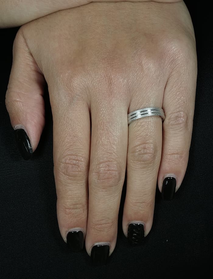 Women's Wedding Bands Gofas Silver