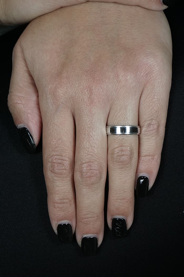 Women's Wedding Bands Gofas Silver