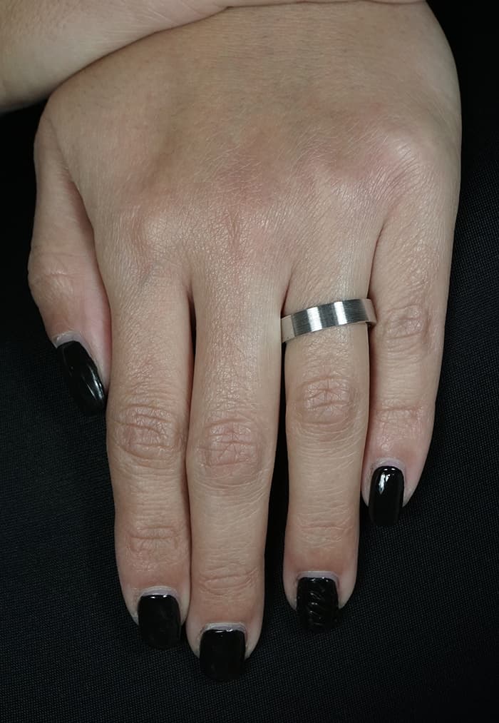 Women's Wedding Bands Gofas Silver