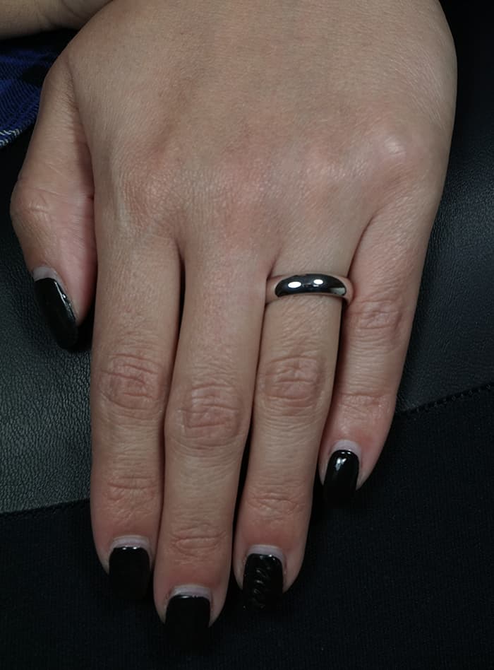 Women's Wedding Bands Gofas Silver