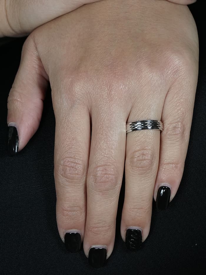 Women's Wedding Bands Gofas Silver