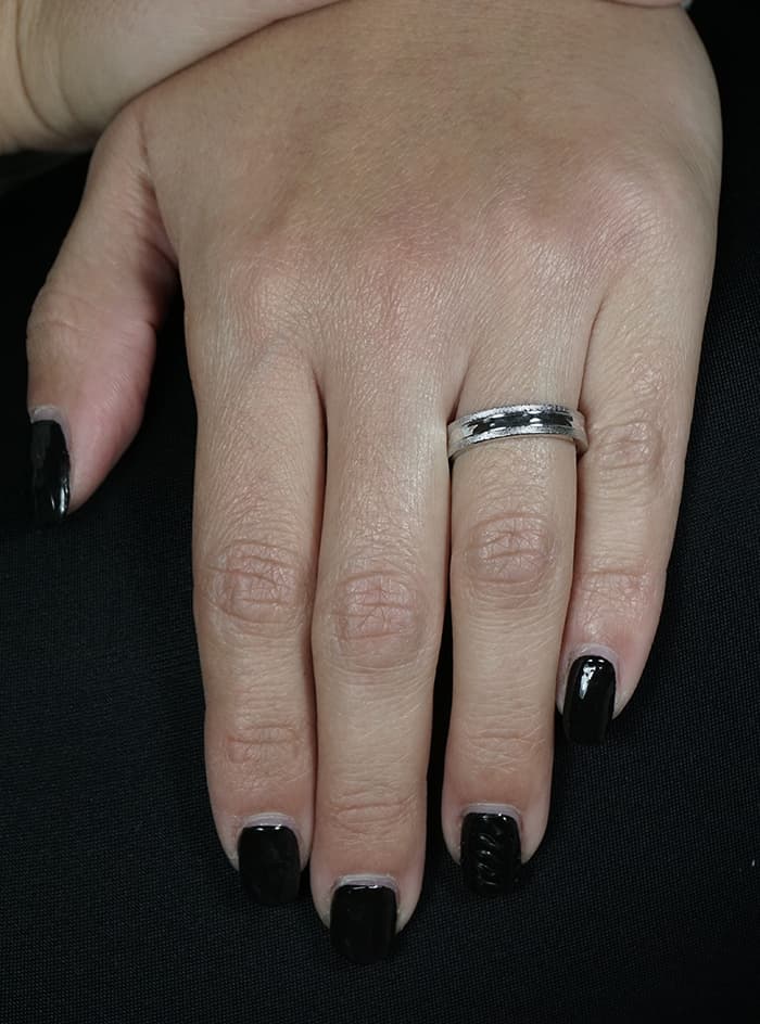 Women's Wedding Bands Gofas Silver