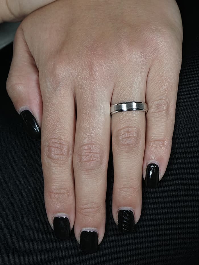 Women's Wedding Bands Gofas Silver