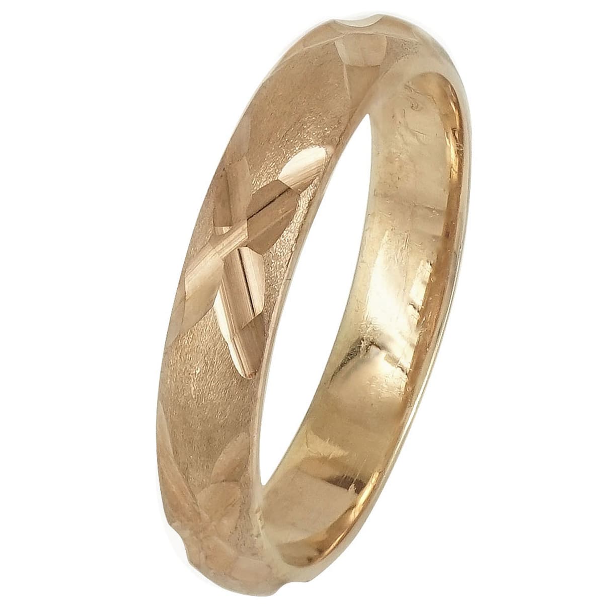 Ασημένια Βέρα Γάμου με Ροζ Επιχρύσωμα WRS227R