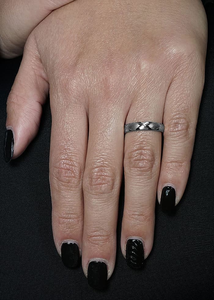 Women's Wedding Bands Gofas Silver