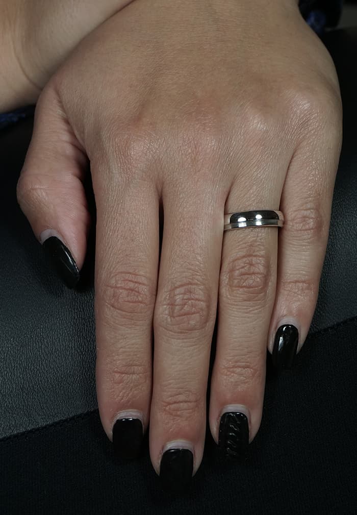 Women's Wedding Bands Gofas Silver