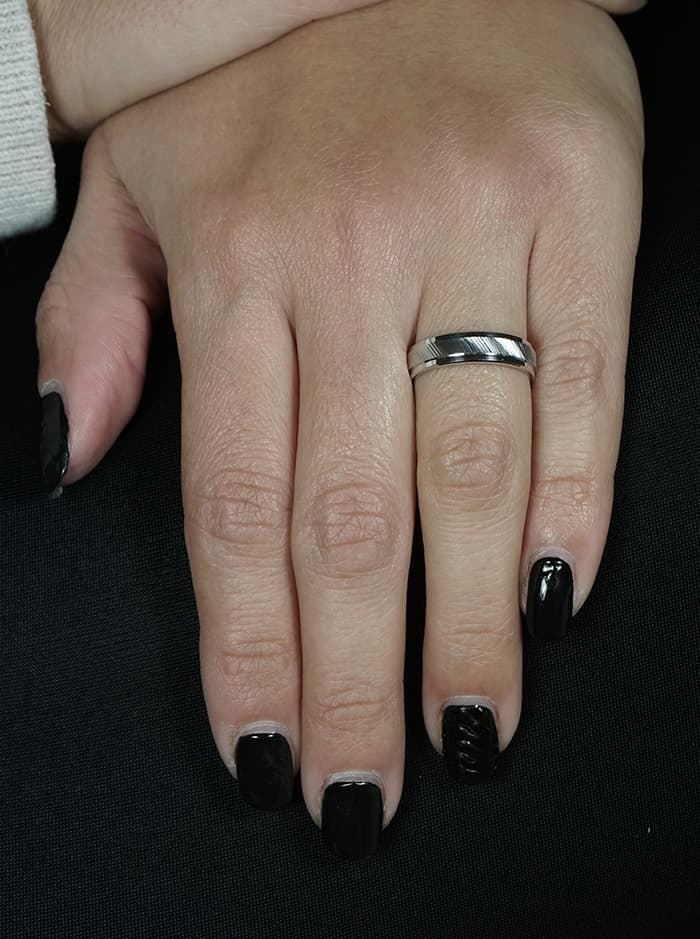 Women's Wedding Bands Gofas Silver