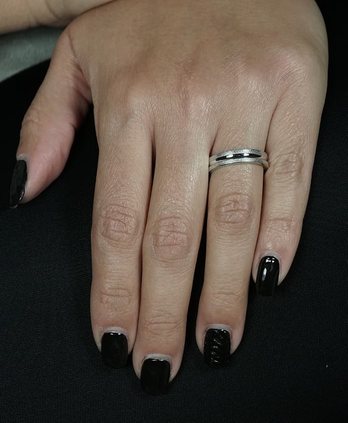 Women's Wedding Bands Gofas Silver