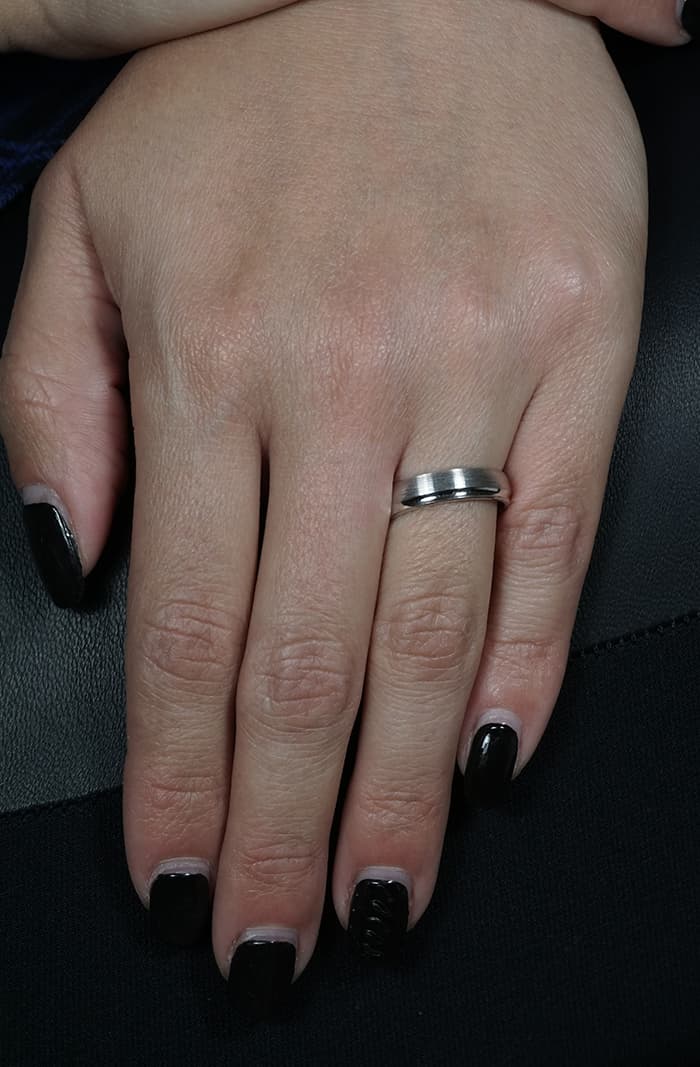 Women's Wedding Bands Gofas Silver