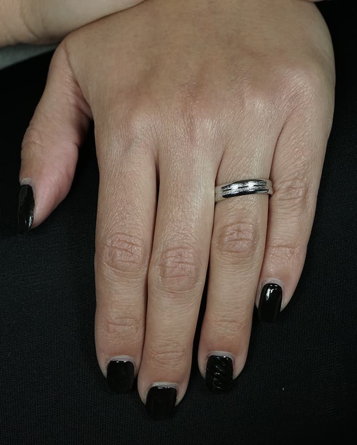 Women's Wedding Bands Gofas Silver