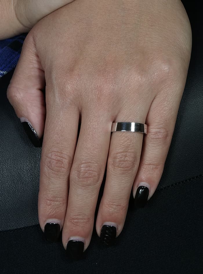 Women's Wedding Bands Gofas Silver