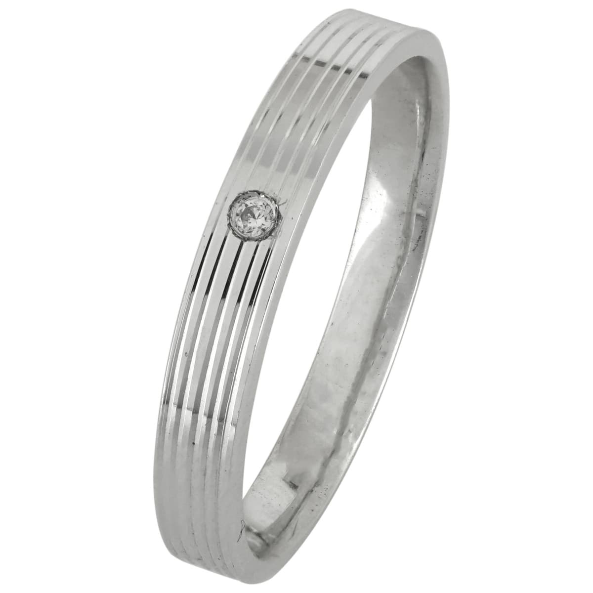 Ασημένια Βέρα Γάμου με ή χωρίς Πέτρες WRS177W