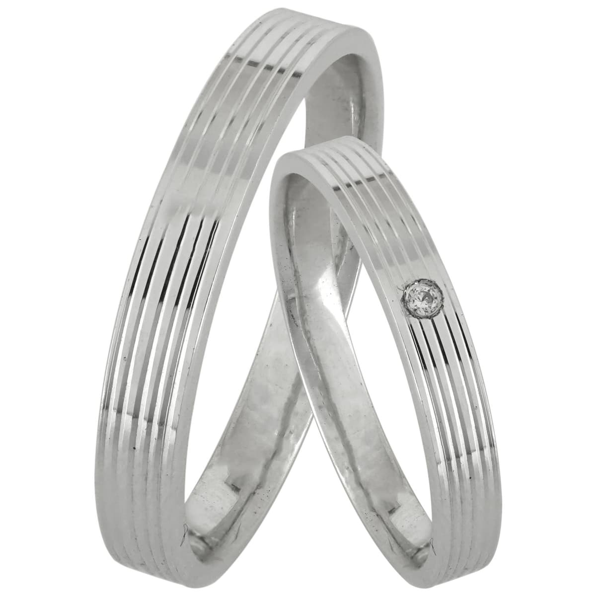 Women's Wedding Bands Gofas Silver