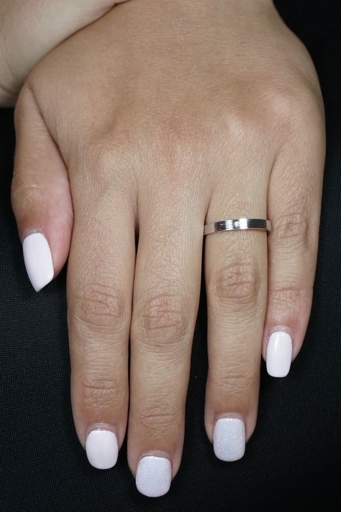 Women's Wedding Bands Gofas Silver