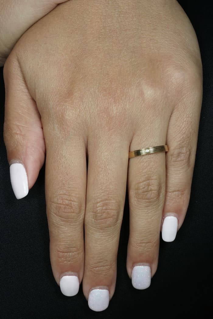 Women's Wedding Bands Gofas Silver