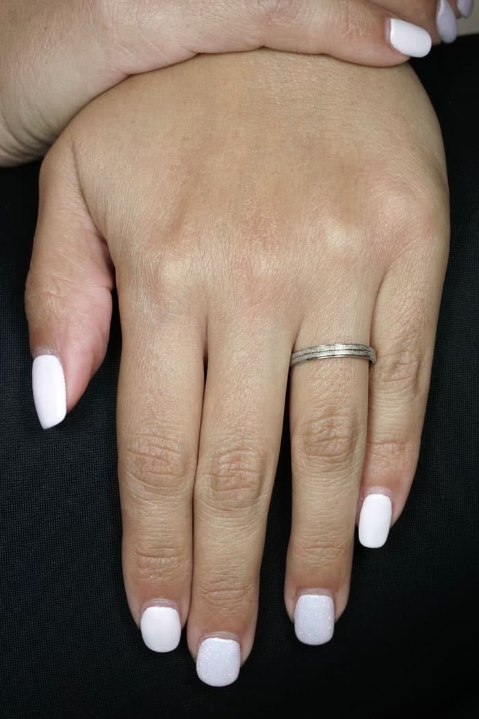 Women's Wedding Bands Gofas Silver