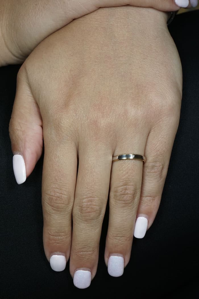 Women's Wedding Bands Gofas Gold