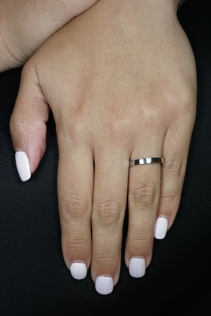 Women's Wedding Bands Gofas Silver