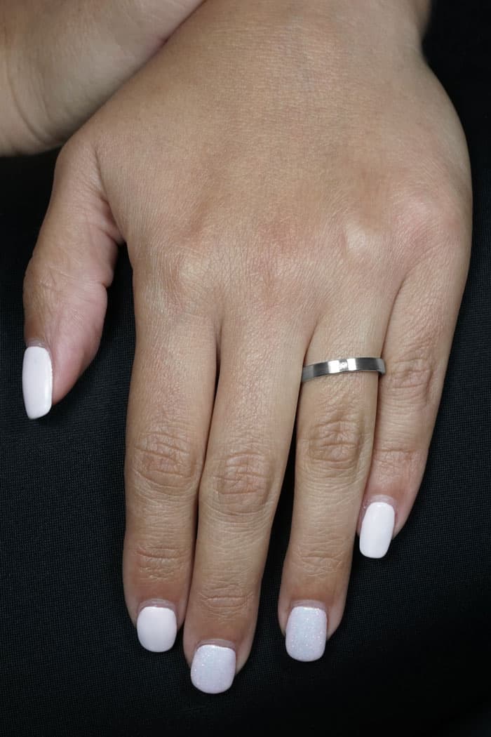 Women's Wedding Bands Gofas Silver