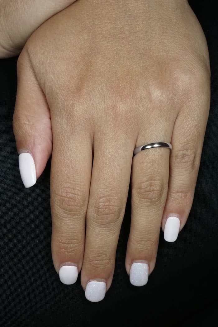 Women's Wedding Bands Gofas Silver